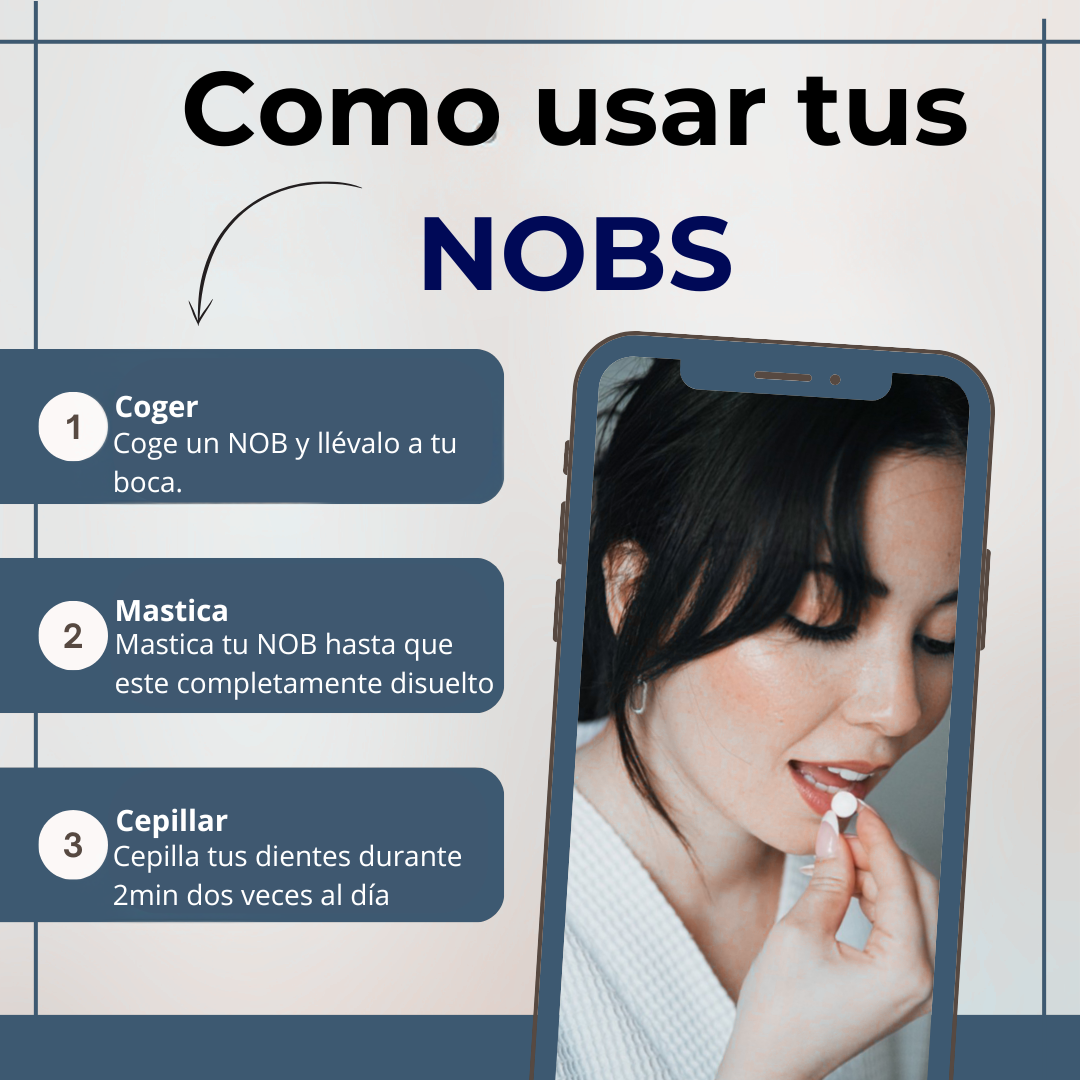 NOBS - Comprimidos de pasta de dientes.